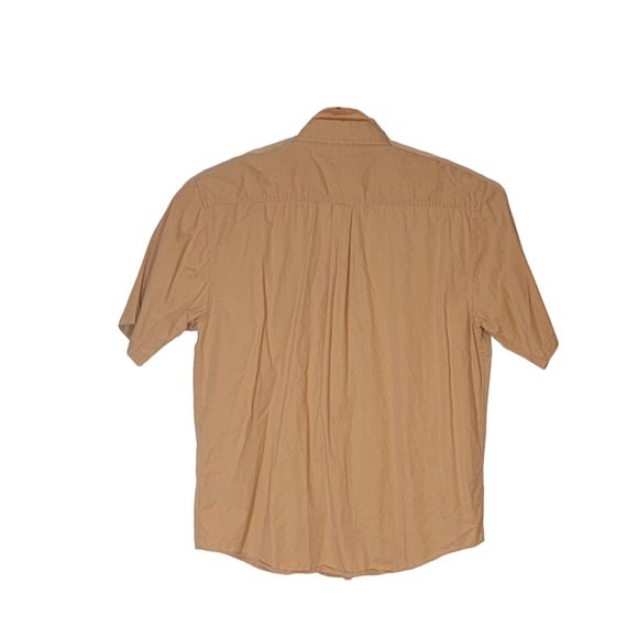Carhartt Button Down Short Sleeve‎ Tan Work Shirt - Picture 3 of 7